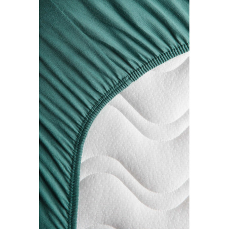 Drap-housse 70x140 en coton bio KADOLIS Eucalyptus