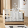 Lit bébé 60x120 Nova SAUTHON Blanc lin