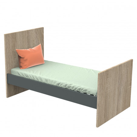 Little big bed 70x140 Nova SAUTHON Gris volcan