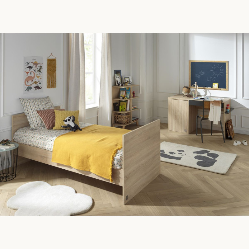 Lit 70x140 évolutif 90/140 x200 Nova SAUTHON Gris volcan