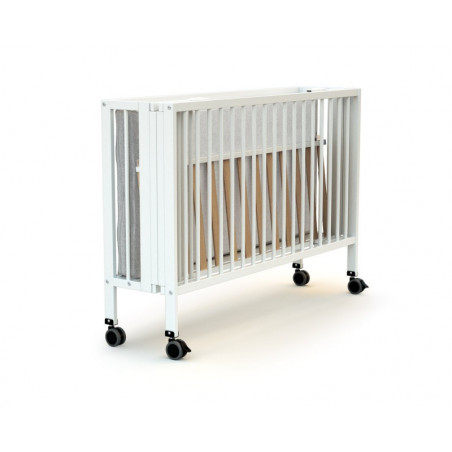 Lit pliant à roulettes 60x120 Confort AT4 Blanc