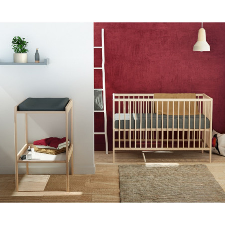 Lit bebe 60x120 Webaby AT4 Blanc