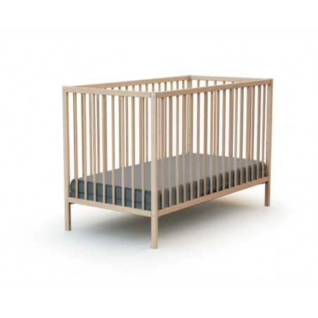 Lit bebe 60x120 Webaby AT4 Hêtre brut
