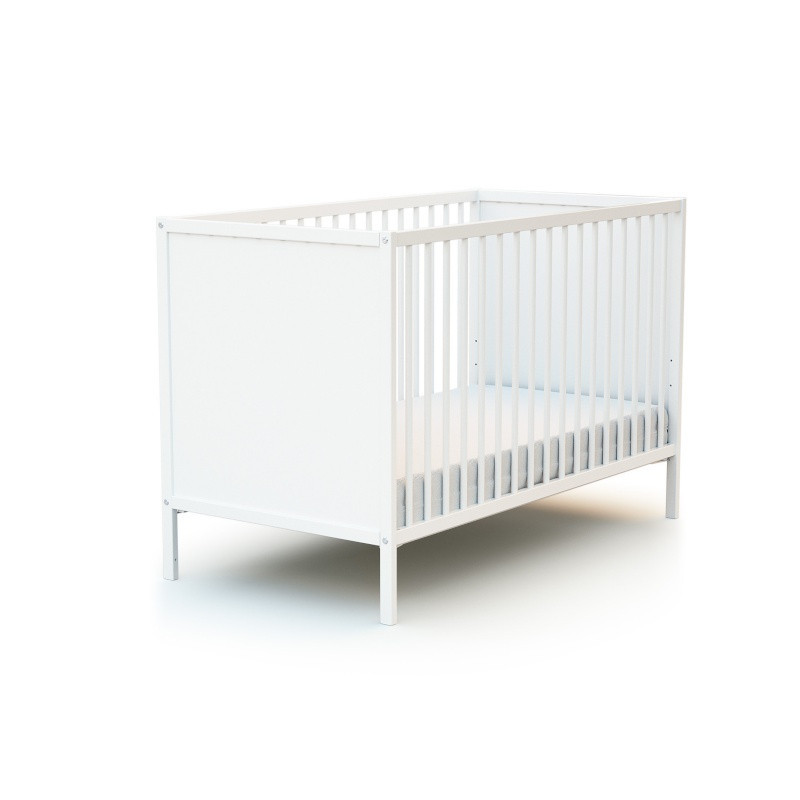 Lit bebe 60x120 à panneaux AT4 Blanc