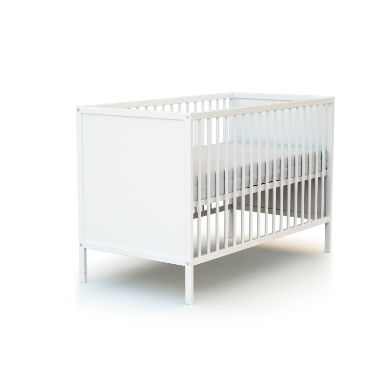 Lit bebe 60x120 à panneaux AT4 Blanc
