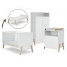 Chambre trio avec lit 70x140 et meuble à langer WEBABY Pirate