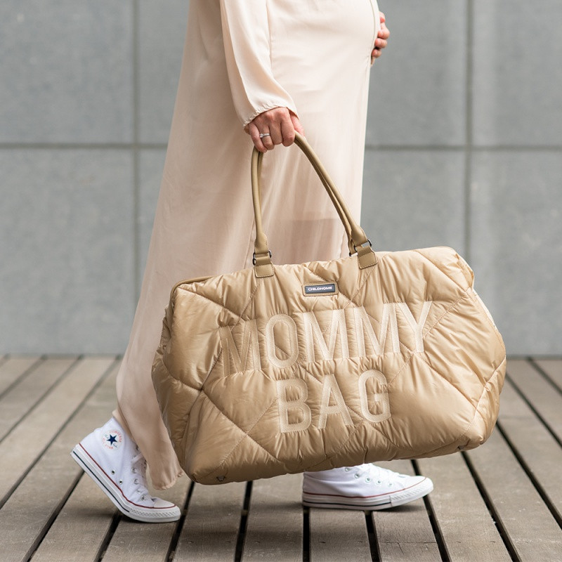 Sac à langer Mommy Bag CHILDHOME Matelassé Beige