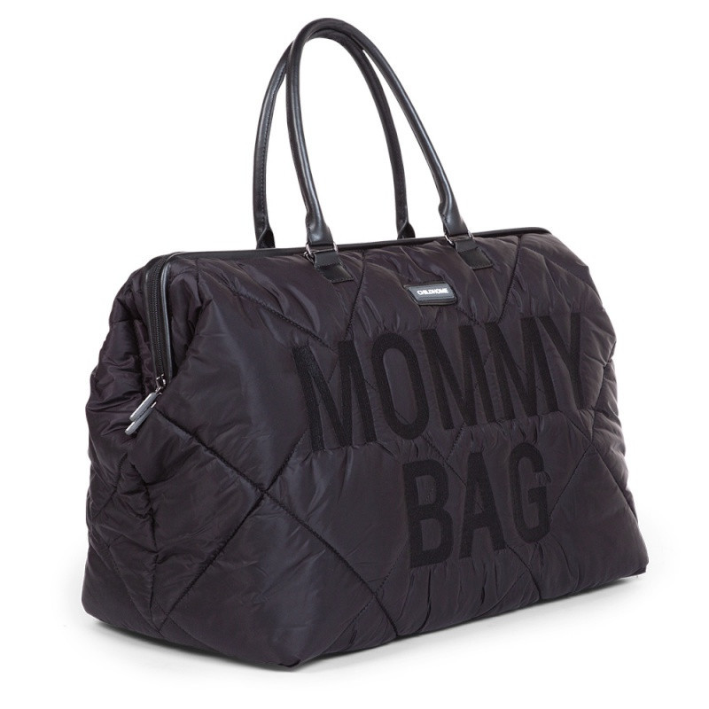 Sac à langer Mommy Bag CHILDHOME Matelassé Noir