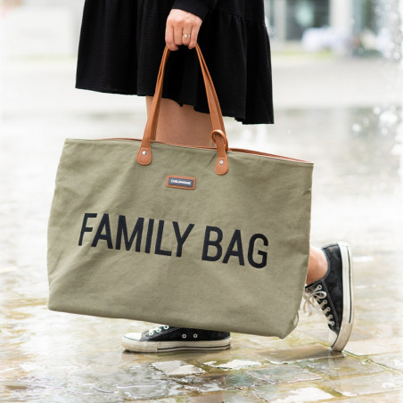 Sac à langer Family Bag CHILDHOME Canvas Kaki