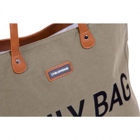 Sac à langer Family Bag CHILDHOME Canvas Kaki