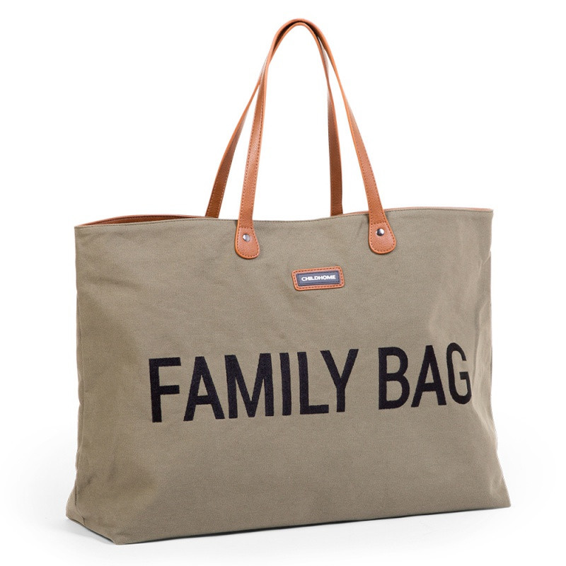 Sac à langer Family Bag CHILDHOME Canvas Kaki