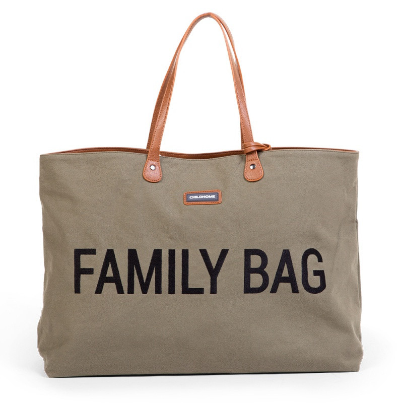 Sac à langer Family Bag CHILDHOME Canvas Kaki