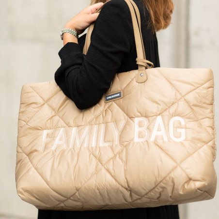 Sac à langer Family Bag CHILDHOME Matelassé Beige
