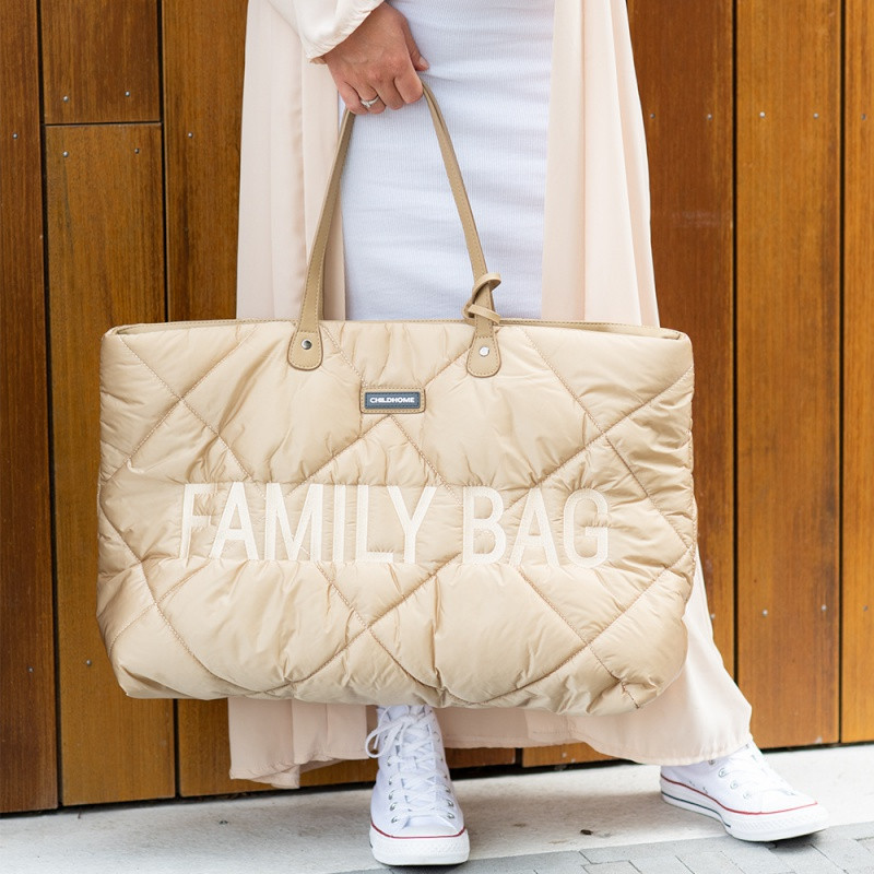 Sac à langer Family Bag CHILDHOME Matelassé Beige