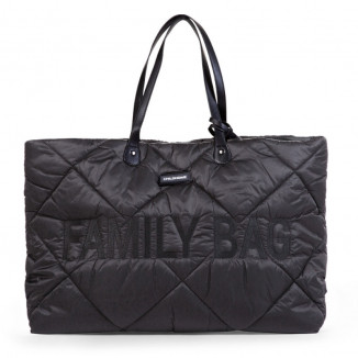 Sac à langer Family Bag CHILDHOME Matelassé Noir