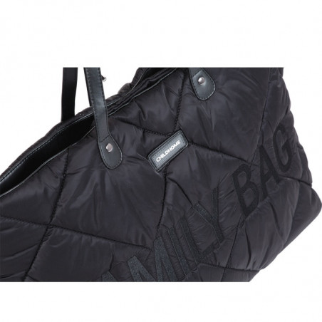 Sac à langer Family Bag CHILDHOME Matelassé Noir