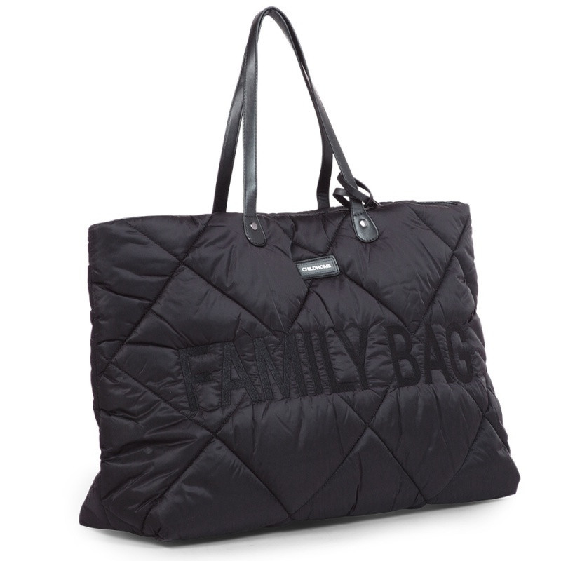 Sac à langer Family Bag CHILDHOME Matelassé Noir