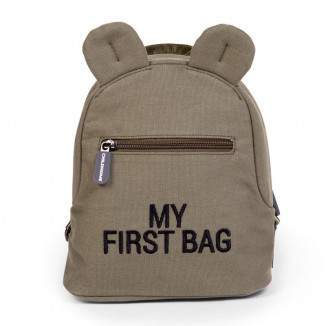 Sac à dos My first bag CHILDHOME Canvas Kaki