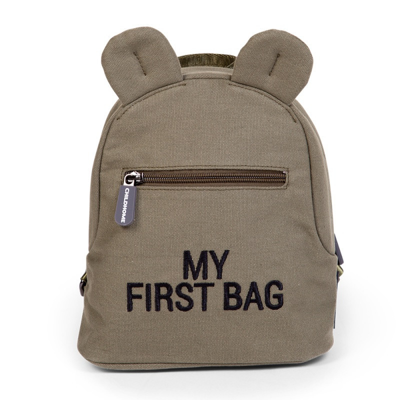 Sac à dos My first bag CHILDHOME Canvas Kaki