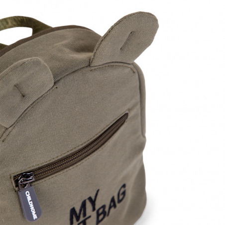 Sac à dos My first bag CHILDHOME Canvas Kaki