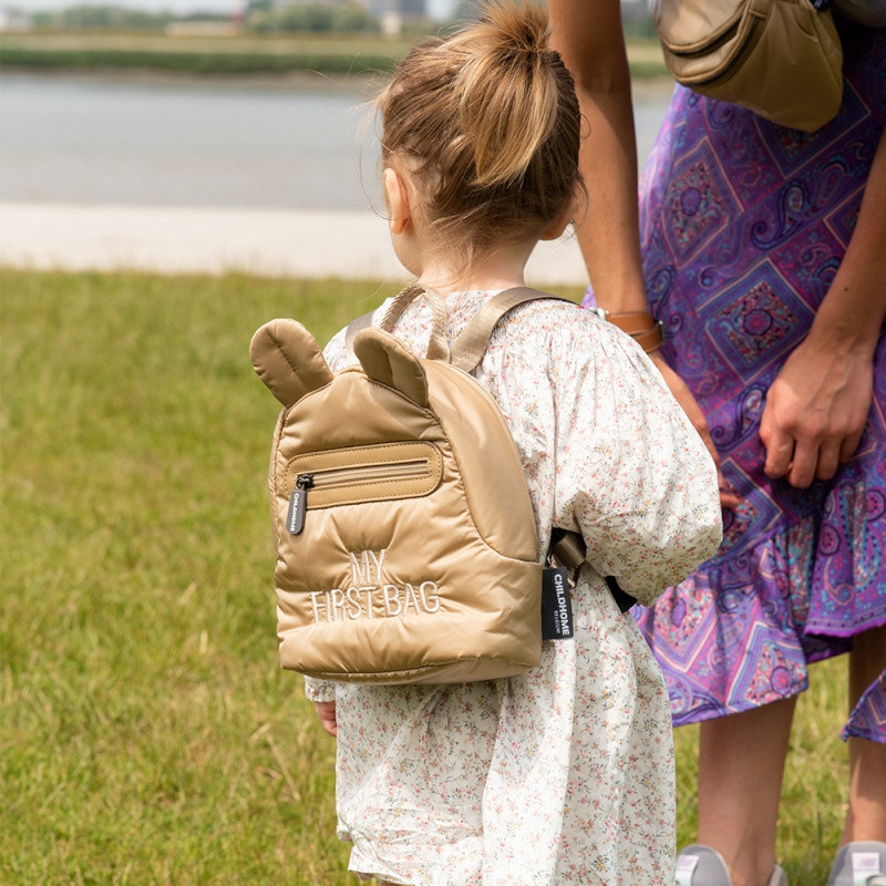 Sac à dos My first bag CHILDHOME Matelassé Beige