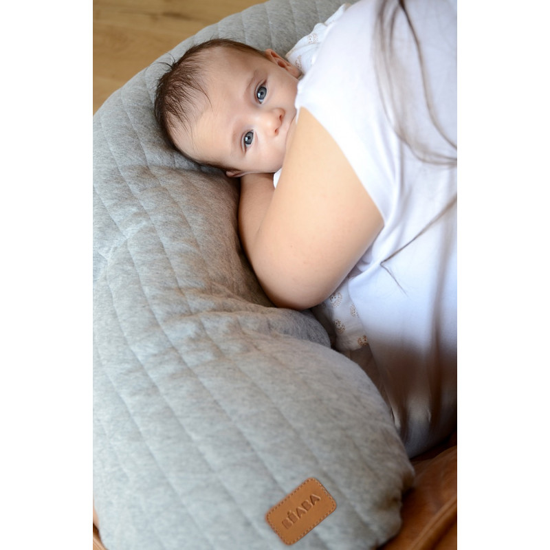 Coussin de maternité Big Flopsy™ jersey de coton BEABA Gris chiné