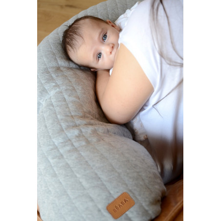 Coussin de maternité Big Flopsy™ jersey de coton BEABA Gris chiné