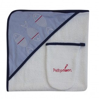 Sortie de bain Poisson LES CHATOUNETS Marine