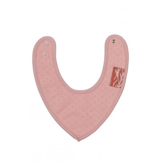 Bavoir bandana PERICLES Blush square