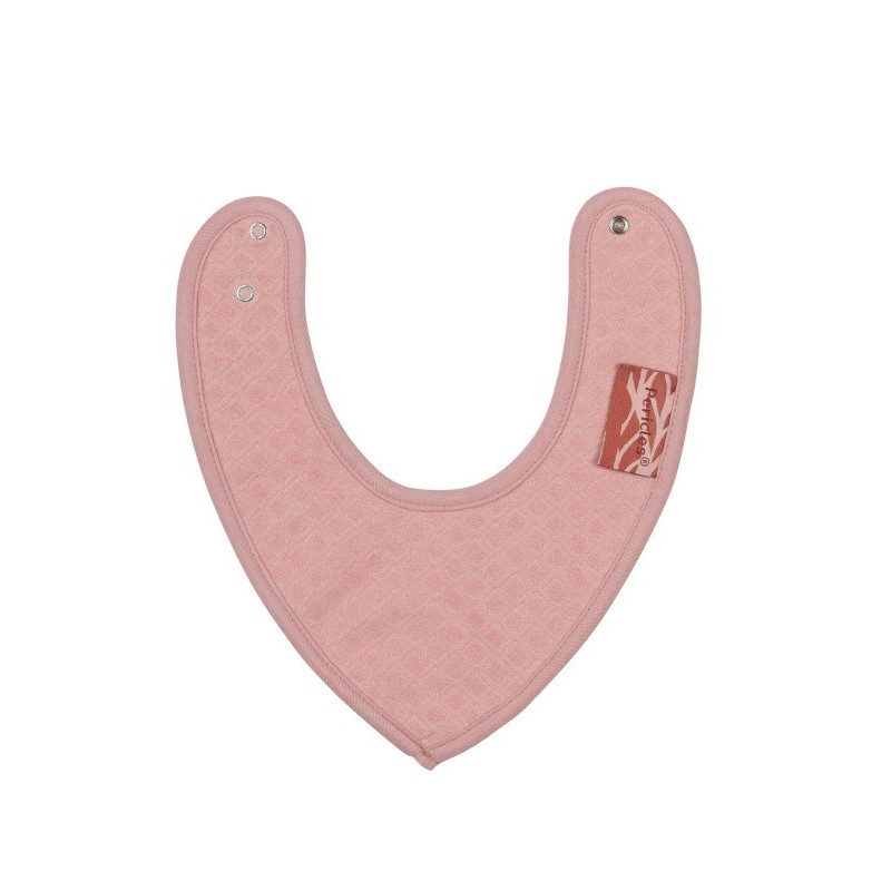 Bavoir bandana PERICLES Blush square