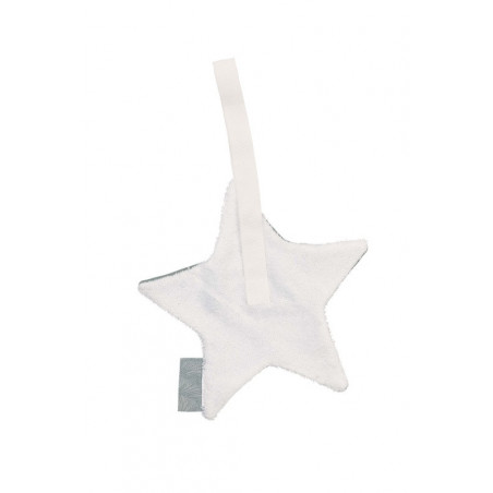 Doudou attache-tétine PERICLES Moss checker