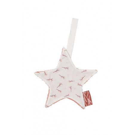 Doudou attache-tétine PERICLES Blush allover