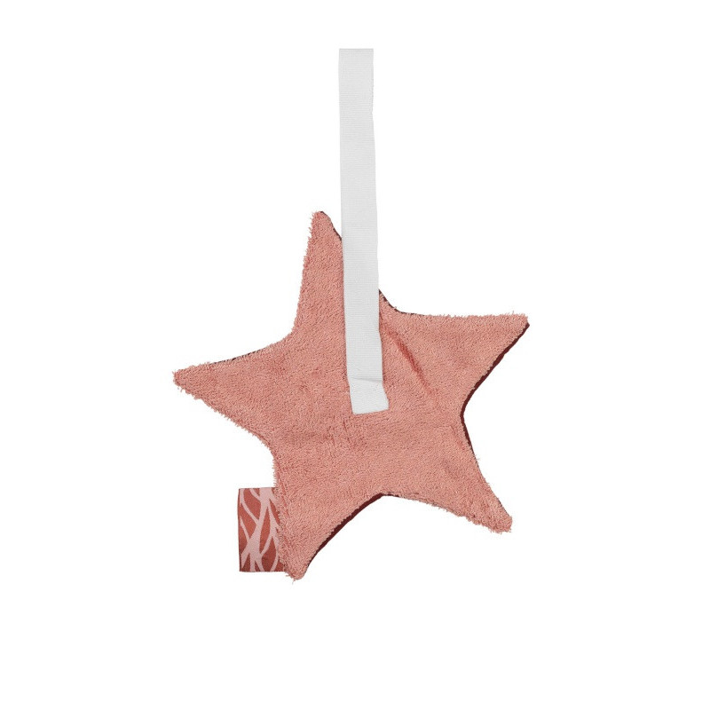 Doudou attache-tétine PERICLES Blush checker