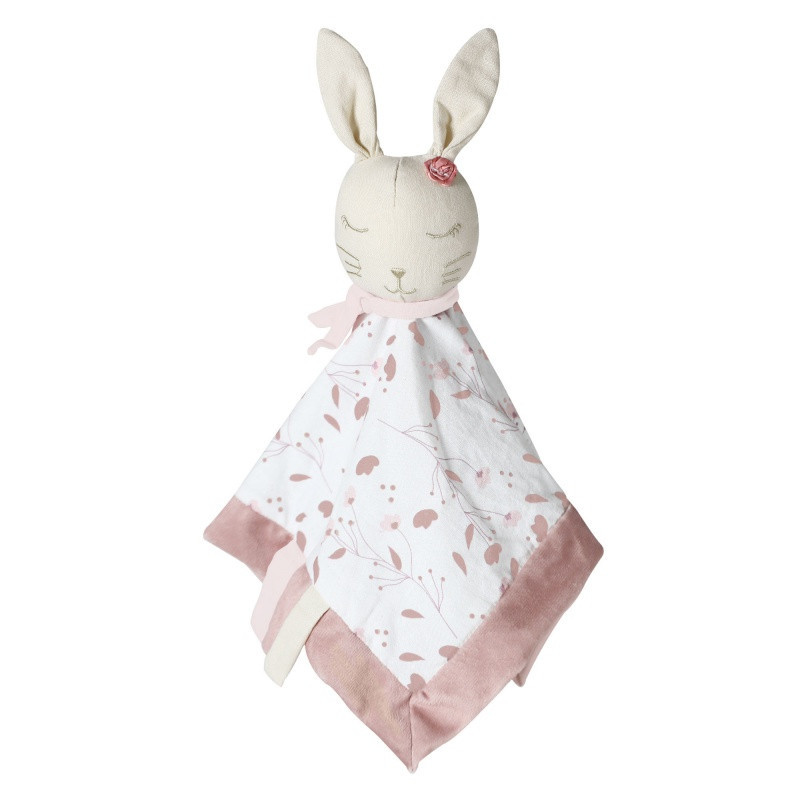 Doudou Lili lapin TROIS KILOS SEPT Rose et Lili