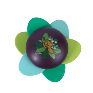 Hochet bois feuilles & grelot MOULIN ROTY Dans la jungle