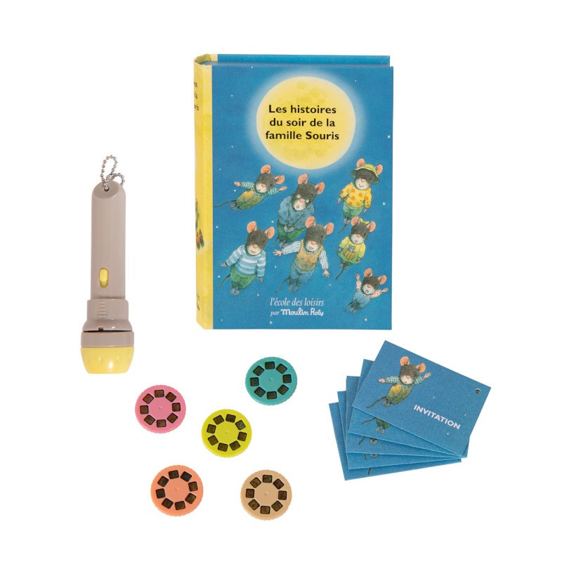 Livre lampe à histoires Souris MOULIN ROTY École des loisirs