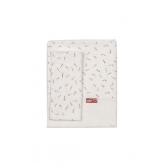 Parure de lit + taie PERICLES Blush allover