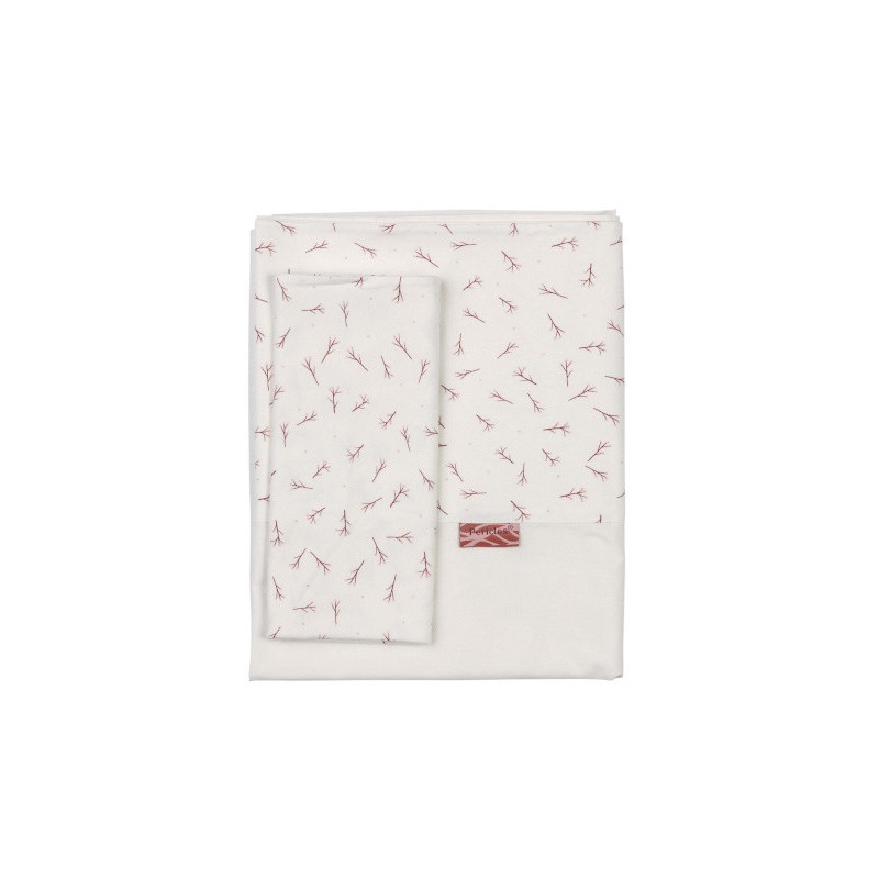 Parure de lit + taie PERICLES Blush allover