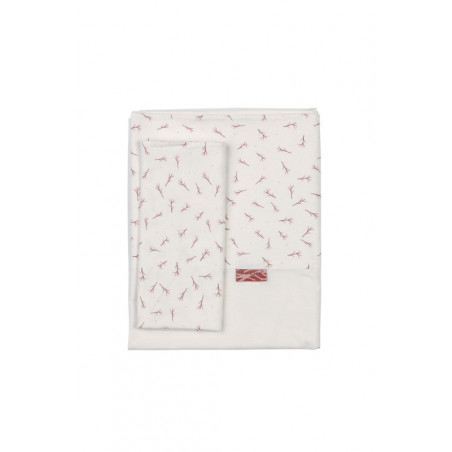 Parure de lit + taie PERICLES Blush allover