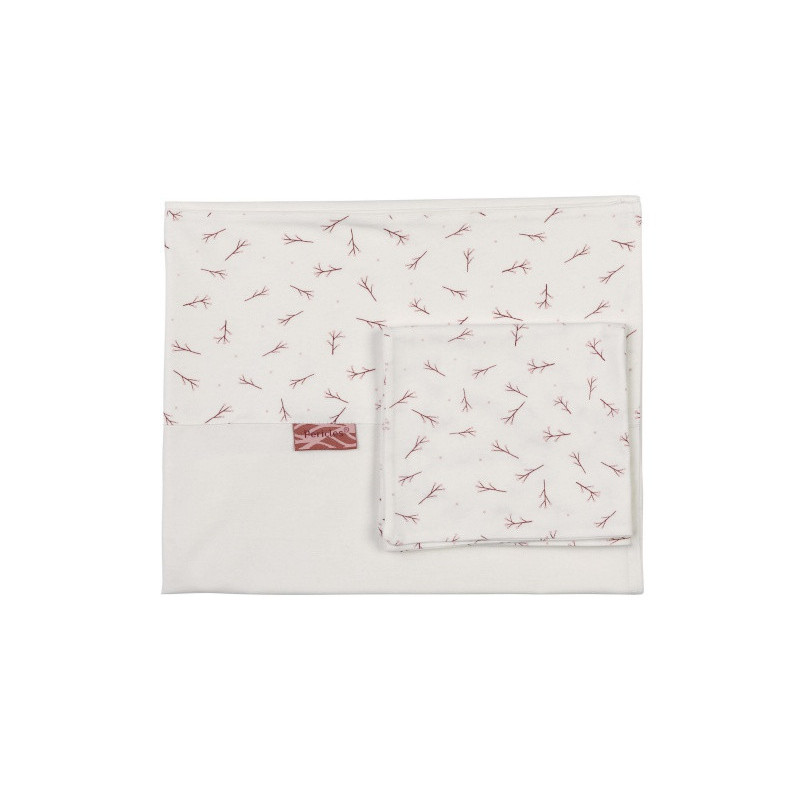Parure de berceau + taie PERICLES Blush allover