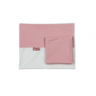 Parure de berceau + taie PERICLES Blush square