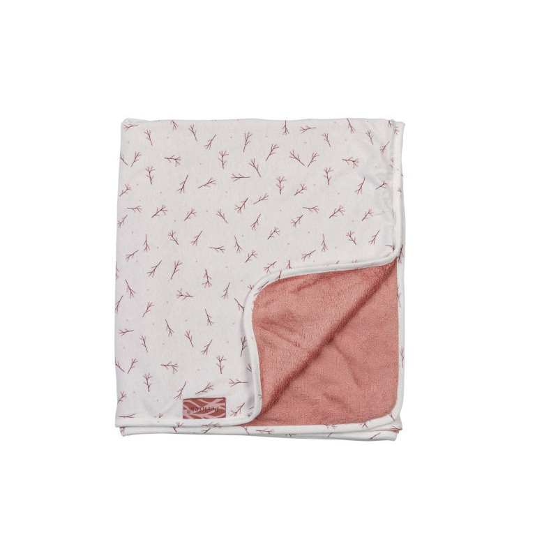Couverture de berceau 75x100cm PERICLES Blush allover