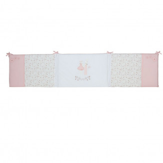 Tour de lit 40x180cm TROIS KILOS SEPT Rose et Lili