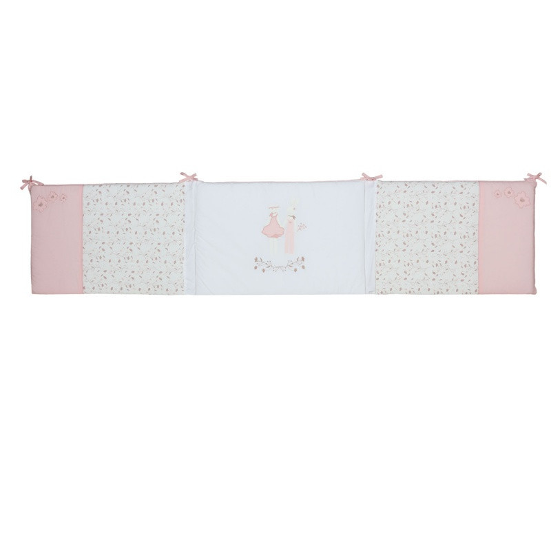 Tour de lit 40x180cm TROIS KILOS SEPT Rose et Lili