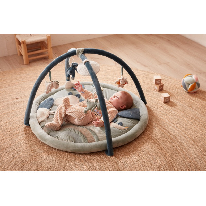 Tapis d’éveil avec arche de jeu Dino Ops NOUKIES Tiga, Stegi & Ops