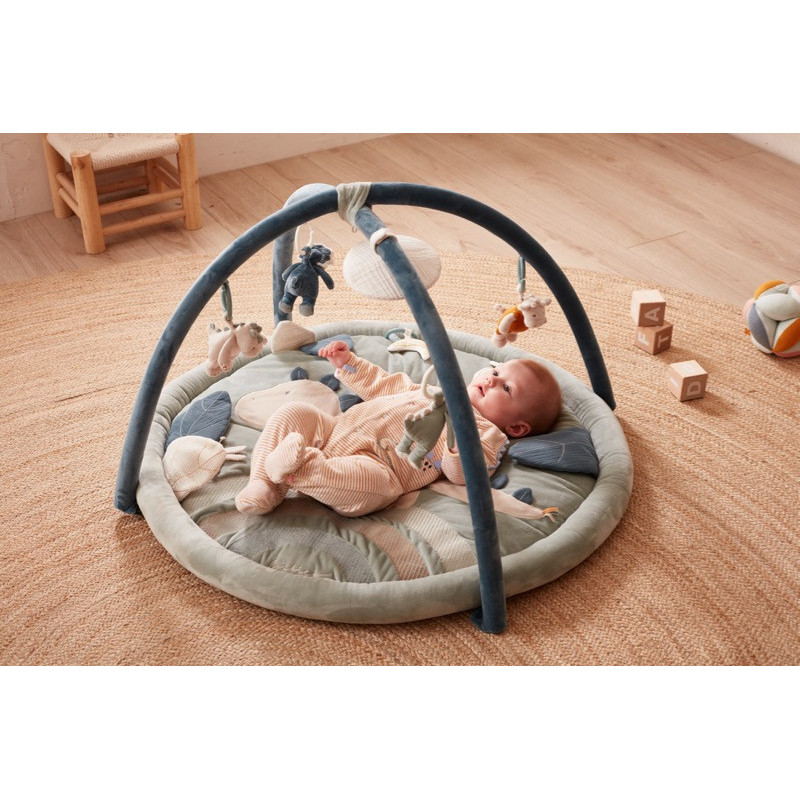 Tapis d’éveil avec arche de jeu Dino Ops NOUKIES Tiga, Stegi & Ops