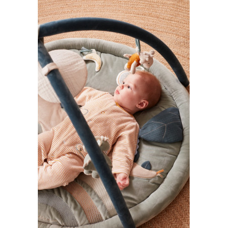 Tapis d’éveil avec arche de jeu Dino Ops NOUKIES Tiga, Stegi & Ops