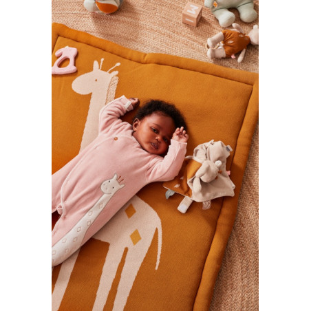 Doudou Veloudoux® Girafe Tiga NOUKIES Tiga, Stegi & Ops