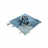 Doudou Veloudoux® Dino Ops bleu NOUKIES Tiga, Stegi & Ops