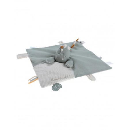 Doudou coton bio Dino Stegi NOUKIES Tiga, Stegi & Ops